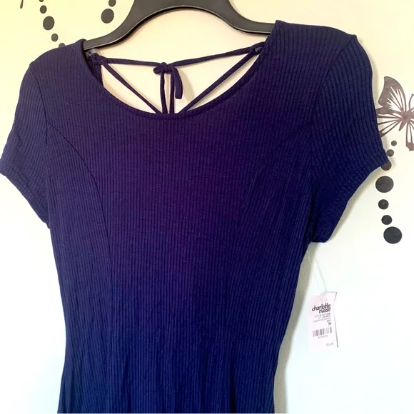 Charlotte Russe Ribbed Stretch Dress - Picture 3 of 6